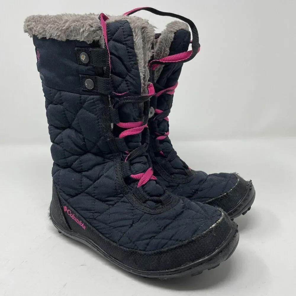 Columbia Girls Minx Mid II 200 Gram Waterproof Winter Snow Boots Girl's Size 1